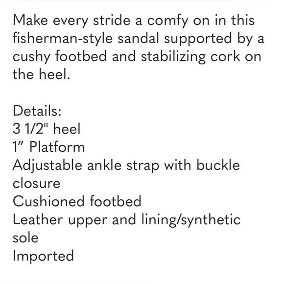 Paul Green Tina Cognac Leather Cork Block Heel Sandals Ankle Strap Sz 10 BNWB - Picture 8 of 11